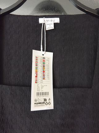 Camiseta negra talla S/36/8 sin estrenar
