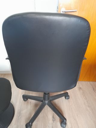 Silla Escritorio Cuero Natural