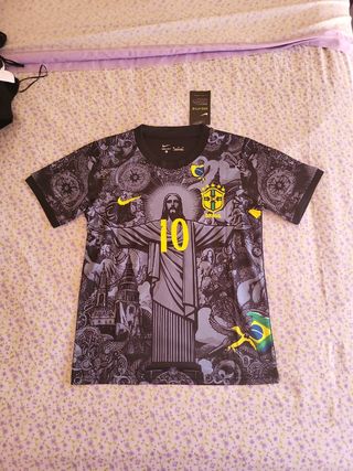 Camiseta Neymar JR 10 Niño Nike Negra