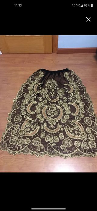 TRAJE DE FALLERA TALLA 48-50 C/S MANTELETAS