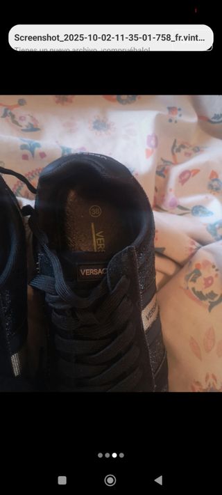 Zapatillas Versace Jeans Negras y Doradas