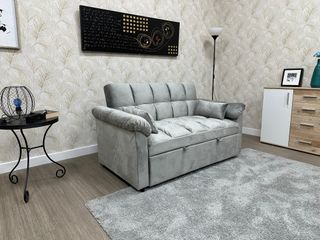 Sofá Cama Gris 2 Plazas