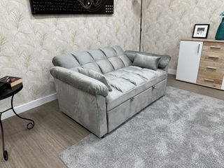 Sofá Cama Gris 2 Plazas
