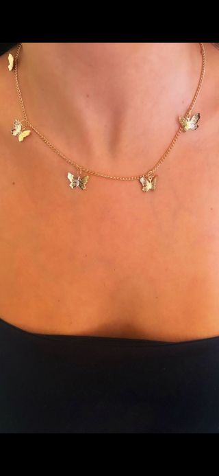 Collana donna oro con ciondoli