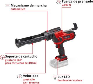 Pistola selladora inalámbrica Einhell TE-SG 18/10