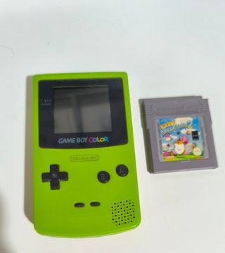 Nintendo Game Boy Color Verde y juego.