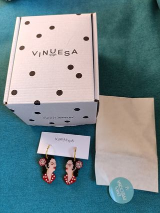 Pendientes" Vinuesa" Sin usar.