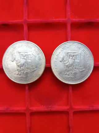 Isola di Man 1 Crown 1976 Tram 2 Monete.