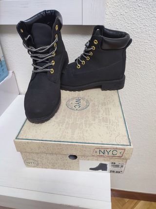 Botines negros talla 39