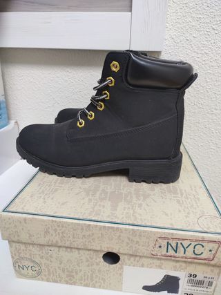 Botines negros talla 39