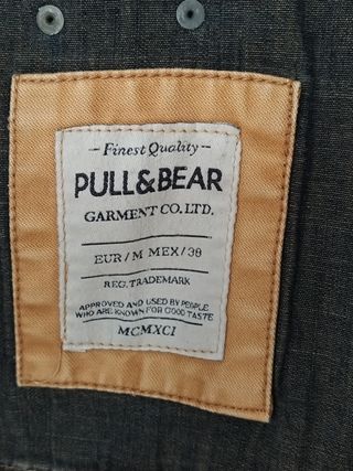 Parka Pull&Bear Beige Hombre talla M