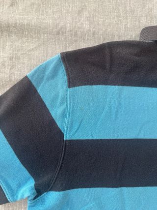 Polo Tommy Hilfiger Rayas Azul y Negro