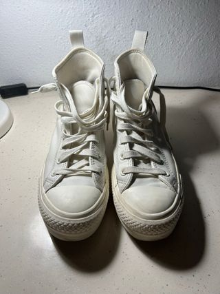 Botas Converse Piel Blanca Talla 38