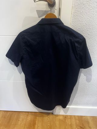 Camisa Zara Man azul oscuro