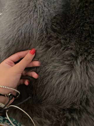 Chaleco pelo Zara gris talla única
