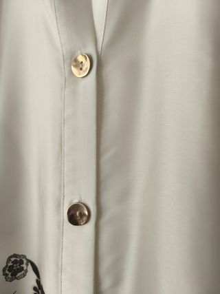 Camisa Zara Seda Estampada