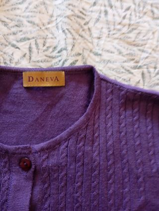 Chaqueta fina lana DANEVA morada