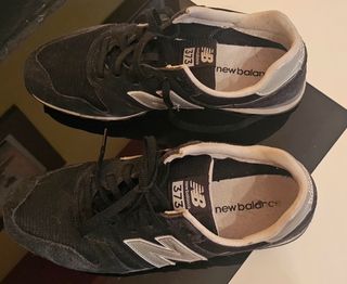 Zapatillas New Balance 373 Negras y Plateadas