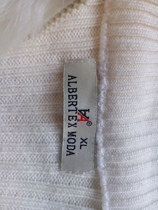 Chaqueta de pelo blanca