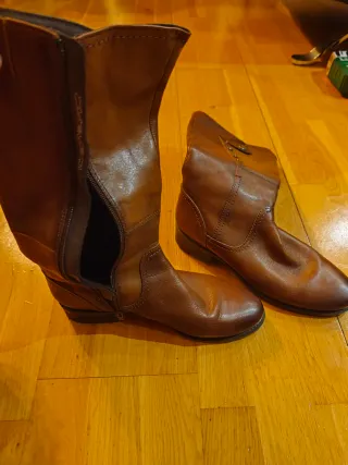 Botines marrones talla 38 y 39 (las con cordones)