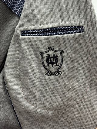 Americana Massimo Dutti Gris Elástica