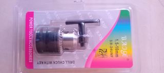 Porta brocas 1.5-10mm 3/8-24UNF con llave