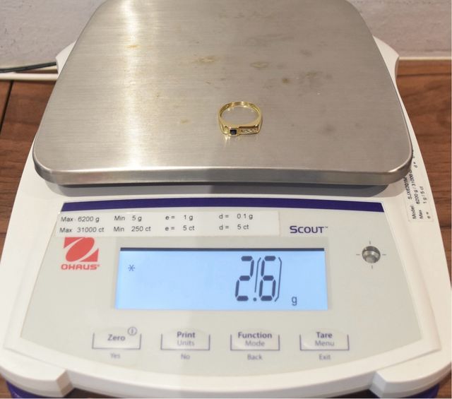 SORTIJA DE ORO 18K/2.6Gr
