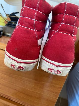Zapatillas Vans Rojas