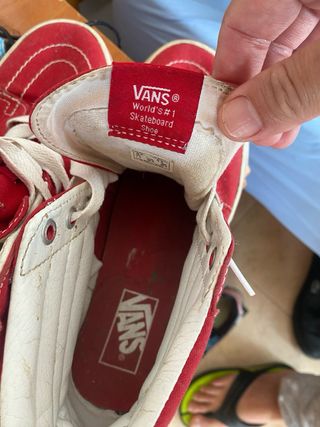 Zapatillas Vans Rojas