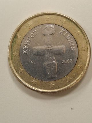 Moneda 1 Euro Chipre 2008