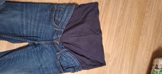 Pantalón premamá azul