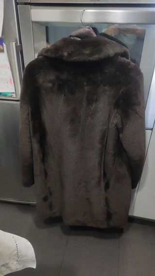 Abrigo Mouton Mujer Marrón