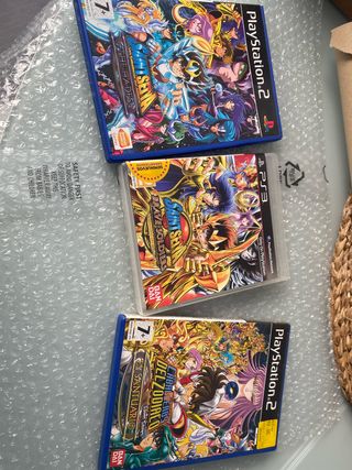 Lote 3 Juegos Saint Seiya PS2 y PS3