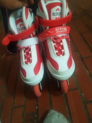 Patines Olsson Rojos y Blancos