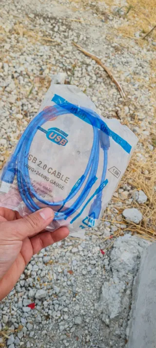 Cable USB 2.0 tipo B macho a tipo B macho – 1,5 m