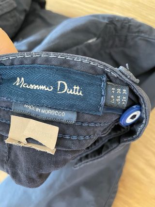 Pantalón Massimo Dutti azul hombre