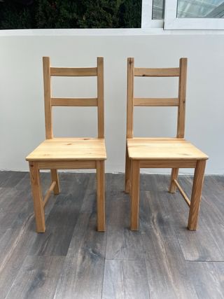 2 sedie in legno IVAR IKEA