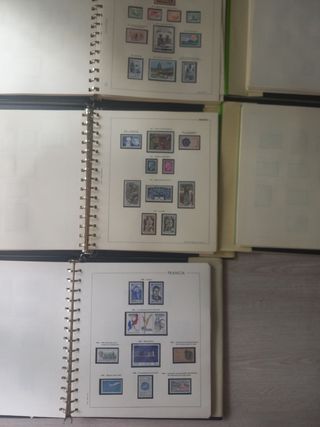 Álbumes de sellos Francia 1900 al 1988