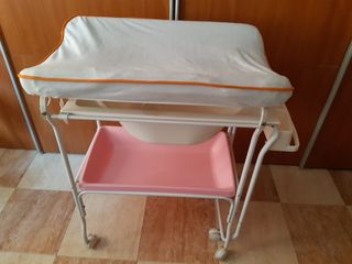 Bañera, cambiador bebe