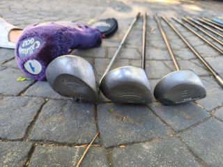 Material golf. Palos, bolsas y carros