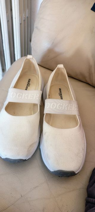 Zapatos Dockers Blancos Mujer