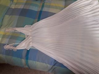 Camisón y bata gasa blanco 