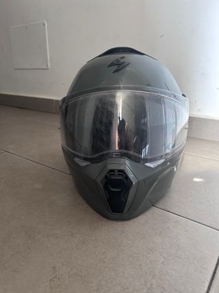 Casco Moto Gris Scorpion