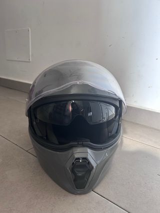 Casco Moto Gris Scorpion