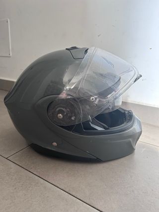 Casco Moto Gris Scorpion