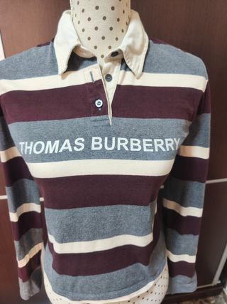 Polo Thomas Burberry rayas vintage