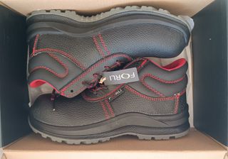 Zapatos de seguridad Forli negros y rojos