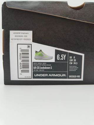 Scarpe Under Armour GS Lockdown 5 Grigio/Verde