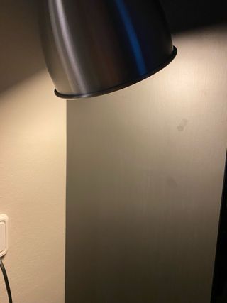 Lámpara de pie metálica plateada - Ikea Lersta