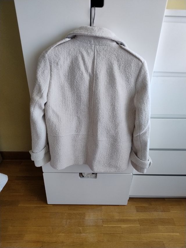 Chaqueta Zara Lana Beige Talla S